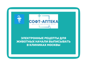 В московских ветклиниках заработал сервис электронных рецептов